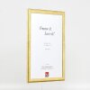 Effect Holzbilderrahmen Profil 43 gold 25x60 cm Museumsglas