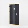 Effect Holz-Bilderrahmen Profil 43 weiß hochglanz 27x48 cm Museumsglas