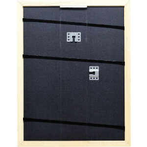 Rama foto din lemn Profil 43 alb lucios 35x100 cm cu sticlă de muzeu