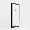 Effect Holz-Bilderrahmen Profil 43 Schwarz Hochglanz 35x50 cm Museumsglas