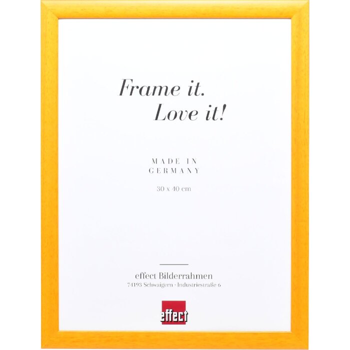Effect Holzbilderrahmen Profil 43 honig 42x59,4 cm mit Museumsglas