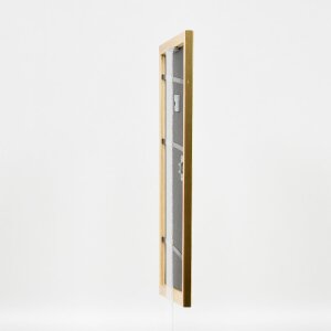 Effect Holzbilderrahmen Profil 43 gold 50x100 cm Museumsglas