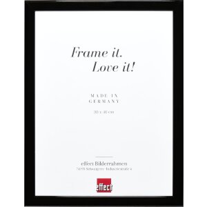 Effect Holz-Bilderrahmen Profil 43 Schwarz Hochglanz...