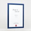 Effect Holzbilderrahmen Profil 43 royalblau 50x50 cm Museumsglas