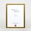 Effect Holz-Bilderrahmen Profil 43 gold 50x70 cm Museumsglas