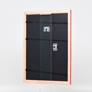 Effect Holz-Bilderrahmen Profil 43 lachs 50x70 cm Museumsglas