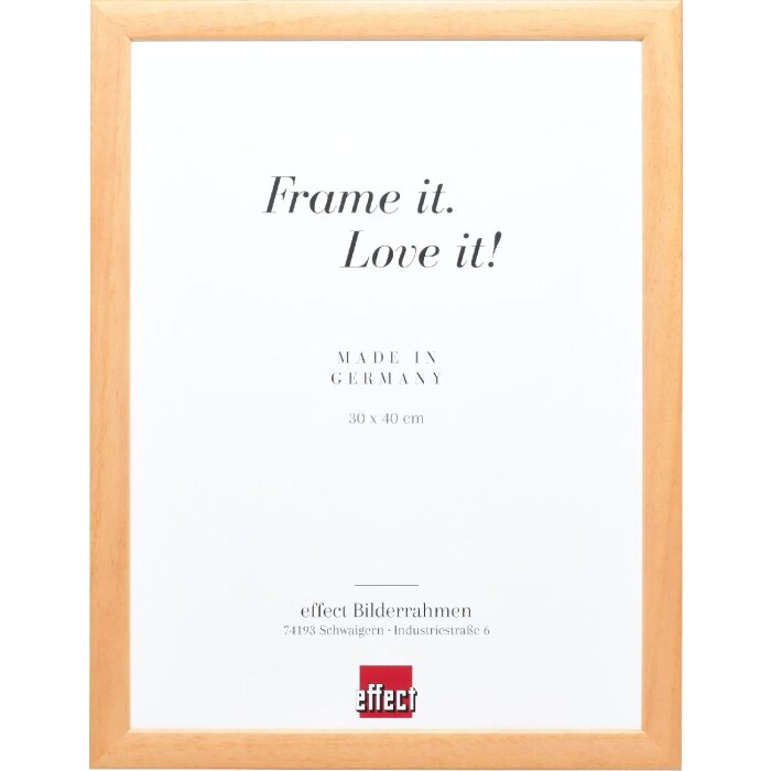 Effect Holz-Bilderrahmen Profil 43 natur 50x70 cm Museumsglas