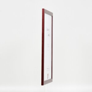 Effect Holz-Bilderrahmen Profil 43 rot 50x75 cm Museumsglas