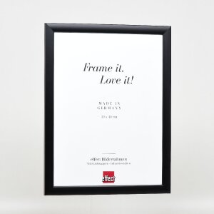 Effect Holz-Bilderrahmen Profil 43 Schwarz 60x60 cm mit Museumsglas