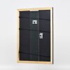 Effect Holz-Bilderrahmen Profil 43 Schwarz 60x60 cm mit Museumsglas