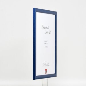 Effect Holz-Bilderrahmen Profil 43 royalblau 60x60 cm Museumsglas