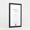 Effect Holz-Bilderrahmen Profil 43 schwarz hochglanz 60x90 cm Museumsglas