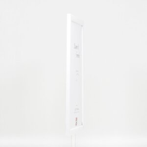 Effect Holz-Bilderrahmen Profil 43 weiß hochglanz 62x93 cm Museumsglas