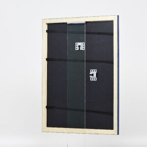 Effect Holzbilderrahmen Profil 43 royalblau 14,8x21 cm Museumsglas