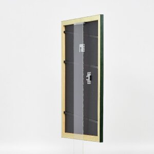 Effect Holz-Bilderrahmen Profil 43 tannengrün 61x91,5 cm Museumsglas
