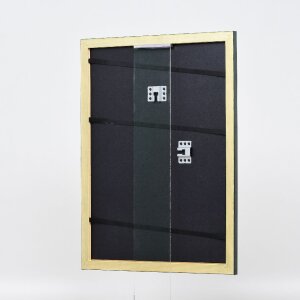 Effect Holz-Bilderrahmen Profil 43 tannengrün 61x91,5 cm Museumsglas