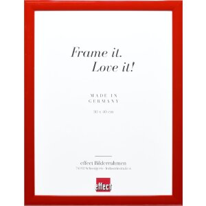 effect Bilderrahmen Profil 43 rot hochglanz 61x91,5 cm...