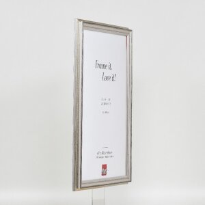 effect Bilderrahmen Profil 44 silber 70x70 cm Museumsglas