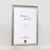 effect Bilderrahmen Profil 44 silber 70x70 cm Museumsglas