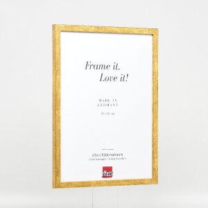 effect Holzrahmen Profil 51 antikgold 10x10 cm Museumsglas