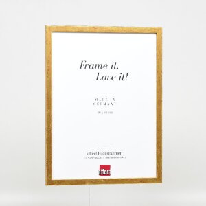 Effect Holzrahmen Profil 51 antikgold 25x35 cm Museumsglas