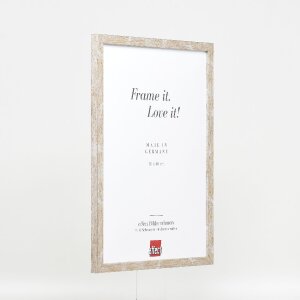 effect Holzrahmen Profil 51 antiksilber 25x50 cm Museumsglas