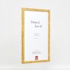 Effect Holzrahmen Profil 51 antikgold 10,5x14,8 cm Museumsglas