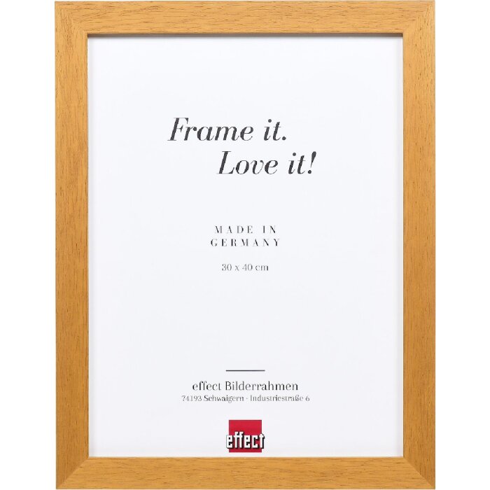 Effect Holz-Bilderrahmen Profil 52 eichefarben 13x18 cm Museumsglas
