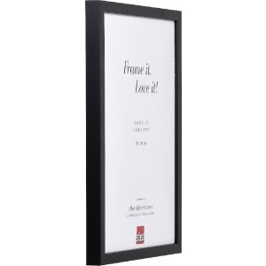 effect 0589-1015-03 Holzrahmen Profil 58 Schwarz 10x15 cm mit Museumsglas