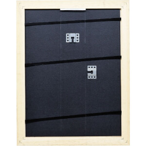 Râmă foto din lemn masiv Profil 64 albă 18x32 cm cu sticlă de muzeu