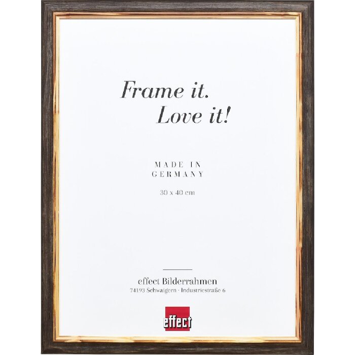 Effect Holzrahmen Profil 67 dunkelbraun 28x35 cm mit Museumsglas