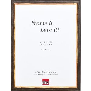 Effect Holzrahmen Profil 67 dunkelbraun 30x40 cm Museumsglas