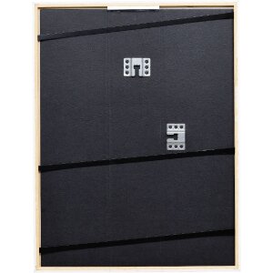 Rama foto din lemn masiv Profil 69 albă 20x25 cm cu sticlă de muzeu