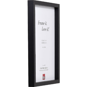 Effect Holz-Bilderrahmen Profil 74 schwarz 35x50 cm Museumsglas