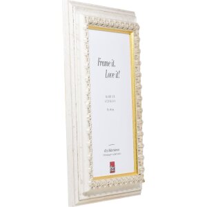 Ramă foto din lemn Effect Profil 80 albă 25x70 cm cu sticlă de muzeu