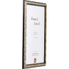 Effect Holz-Bilderrahmen Profil 86 Barock 62x93 cm schwarz-silber Museumsglas
