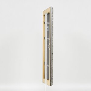 Effect Holzrahmen Profil 94 silber 15x20 cm Museumsglas
