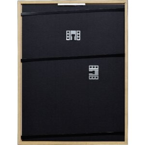 Effect Holzrahmen Profil 2330 schwarz 30x30 cm mit Museumsglas