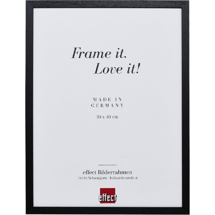 Effect Holzrahmen Profil 2330 schwarz 40x40 cm mit Museumsglas