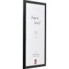 Effect Holzrahmen Profil Top S schwarz 18x32 cm Museumsglas