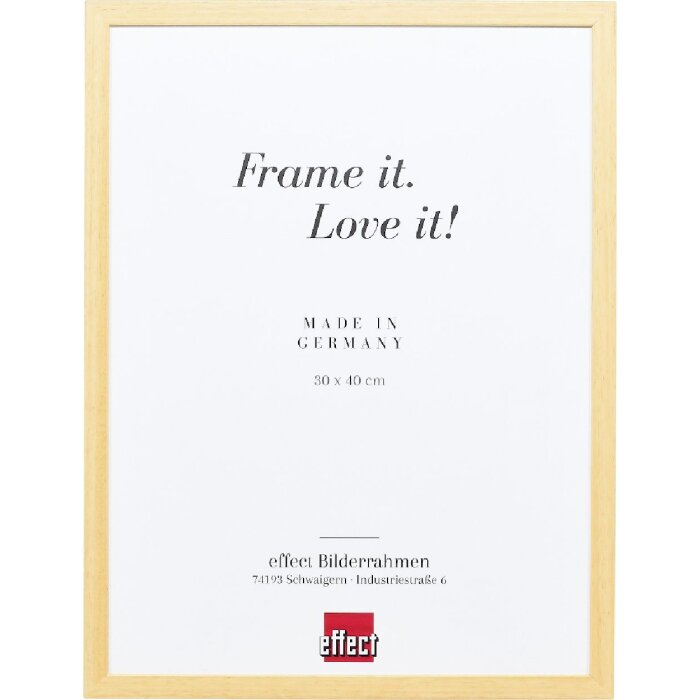 Effect Holzrahmen Profil Top S natur 25x70 cm Museumsglas