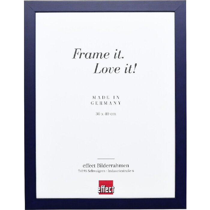 Effect Holzrahmen Profil Top Pro blau 13x18 cm Museumsglas