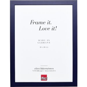 Effect Holzrahmen Profil Top Pro blau 62x93 cm Museumsglas