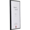 Ramă foto A1 antiincendiu aluminiu S1 25x70 cm negru, sticlă de muzeu