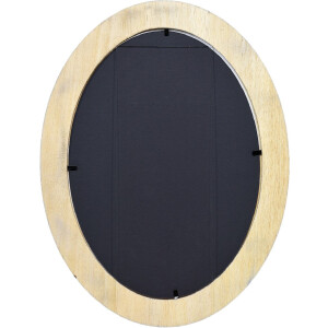 Rama foto ovală Effect, lemn masiv, neagră, 5x7 cm