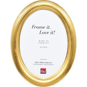 Effect Ramă Foto Ovală Profil HB 40x50 cm Auriu