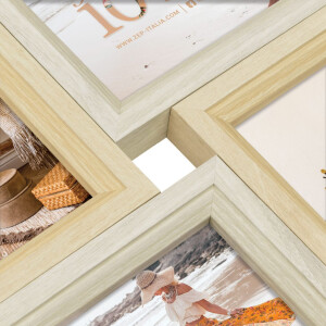 ZEP Cadru galerie din lemn Zara natural 4 fotografii 10x15 cm (32x32 cm)