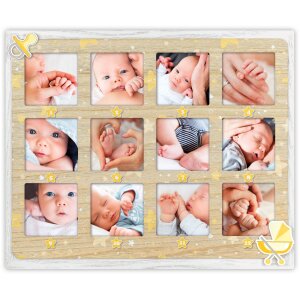 ZEP Holz-Fotogalerie Antonio 12 Fotos 6x6 cm 33x28 cm