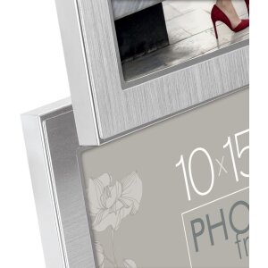 ZEP metal galerie foto Olimpia argint 4 fotografii 10x15 cm 28.5x28.5 cm