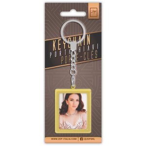 ZEP Foto-Schlüsselanhänger Metall gold 2 Fotos 3,5x4,5 cm